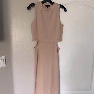 Fitted top shop dress with side cut outs